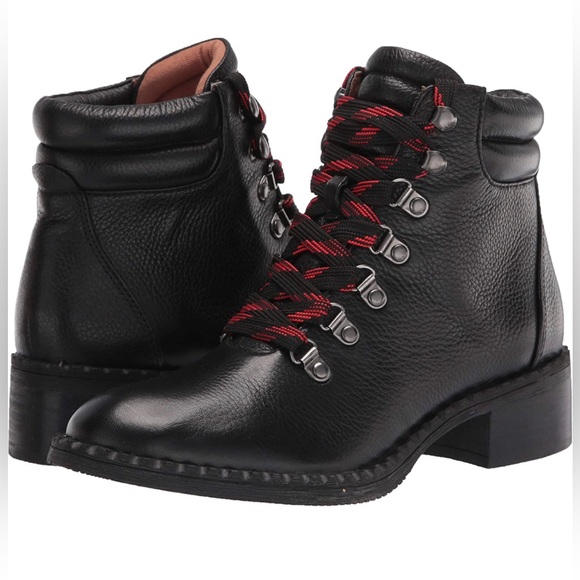 NIB 7.5 Black Gentle Souls Kenneth Cole Brooklyn Lace Up Ankle Boot - Picture 8 of 14